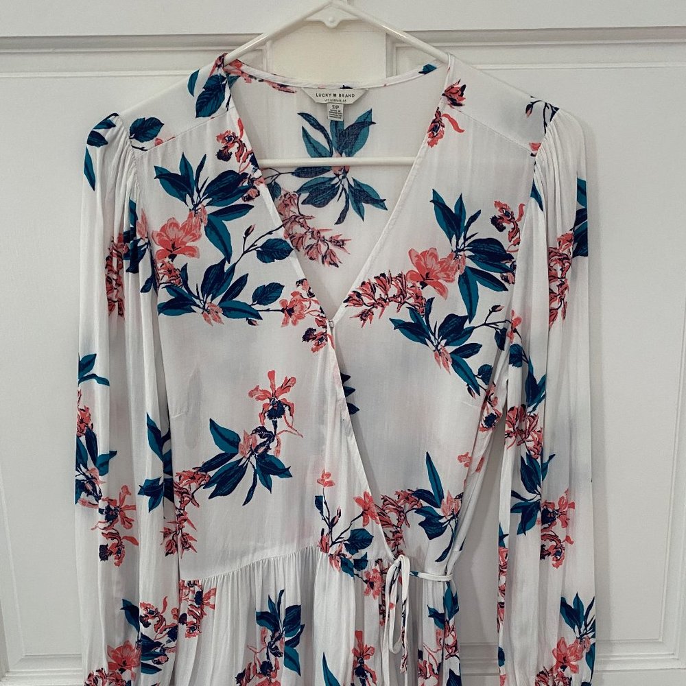 Lucky Brand wrap blouse, S